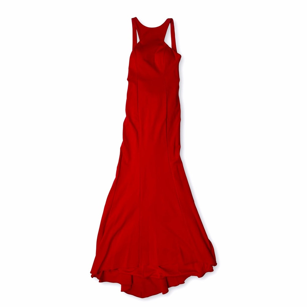 Xscape Vibrant Red Maxi Dress